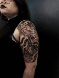 dark dragon tattoo