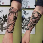 half sleeve Koi fish tattoo