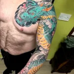 green japanese dragon