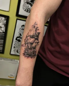 smallshiptattoo