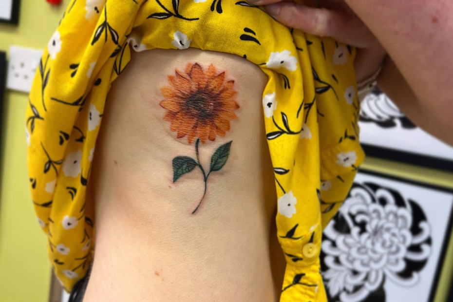 sunflower tattoo